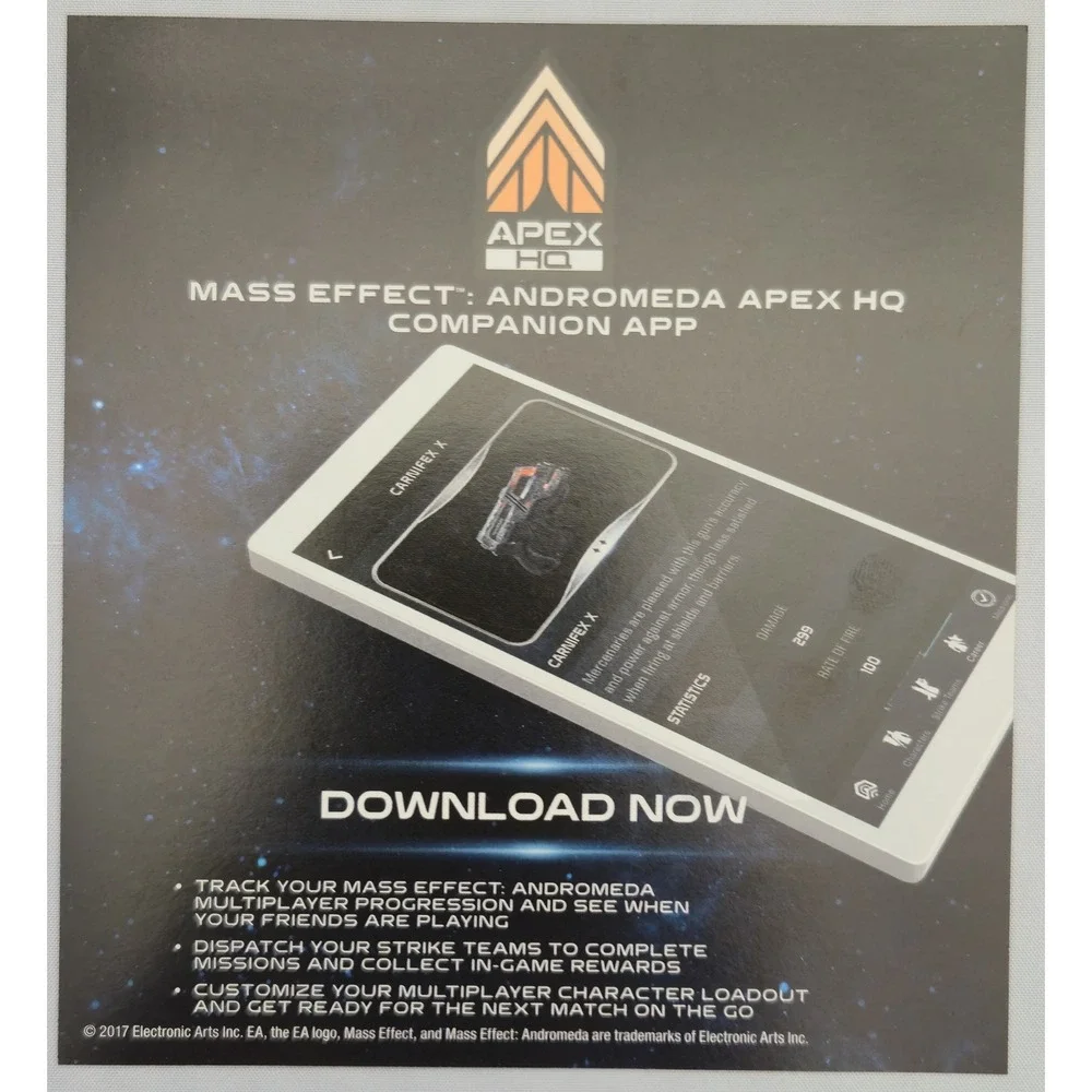 EA Mass Effect Andromeda (2017) Xbox One Video Game - CIB With Inserts - Tested